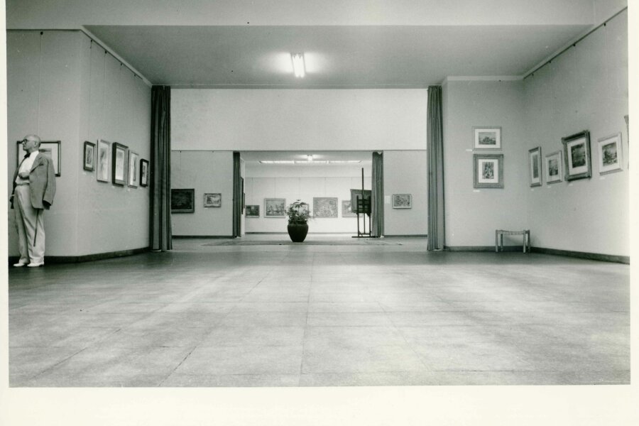 Pohled do výstavy v Domě umění.